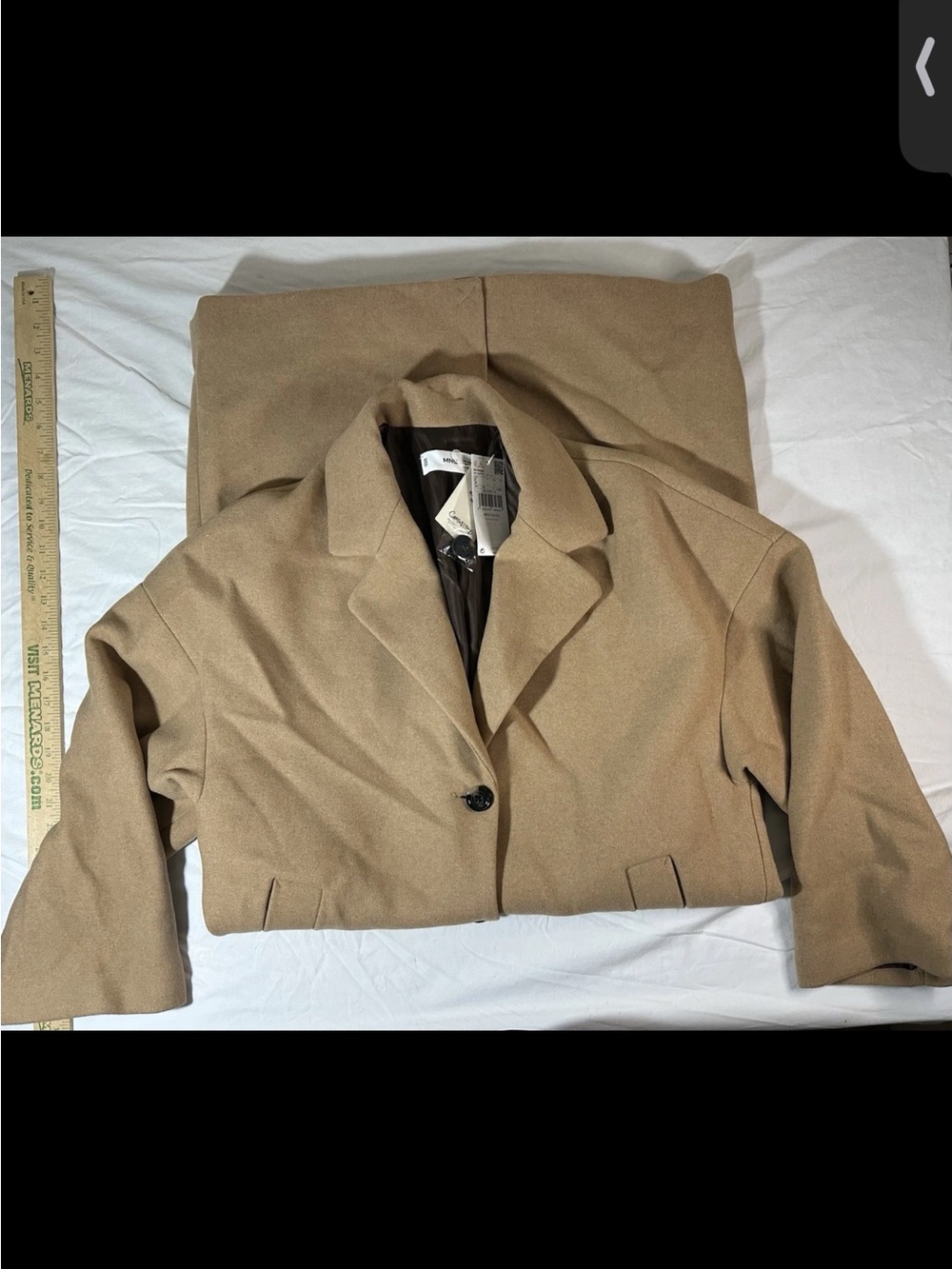 Mango Women's Camel Button Trench Coat